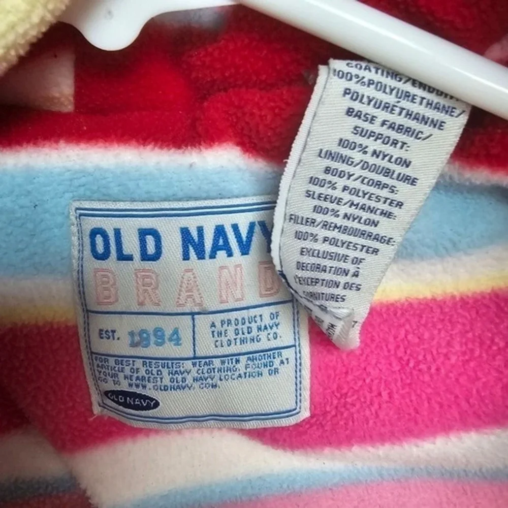 Old Navy Red‎ Puffer Winter Coat Fleece Lined Hood Toddler Girls 18-24m